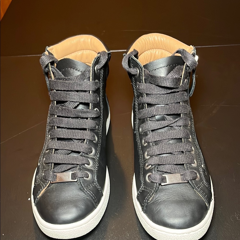 Men's Black High-Top Sneakers